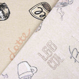 Loneta Estampada Café Vintage - Ribes y Casals