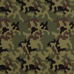 Fibra Técnica Sorona Estampado Camuflaje Verde - Ribes y Casals