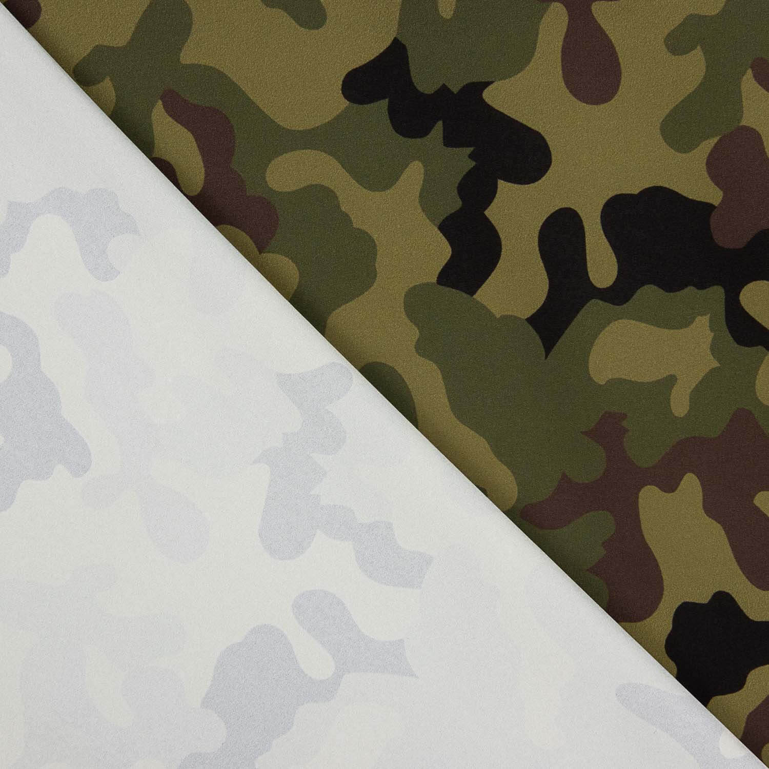 Fibra Técnica Sorona Estampado Camuflaje Verde - Ribes y Casals