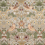 Loneta Efecto Lino Jardín de Pájaros Beige - Ribes y Casals