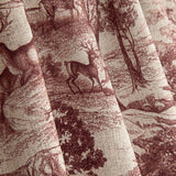 Loneta Efecto Lino Bosque de Ciervos Granate - Ribes y Casals