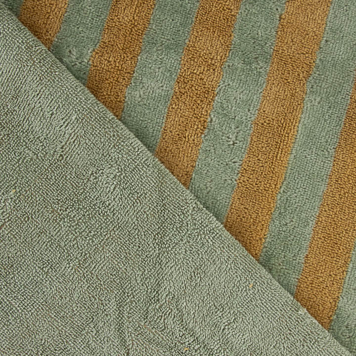 Toalla Micro Bambú Beige y Romero - Ribes y Casals