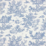 Sábana Algodón Toile de Jouy Azul - Ribes y Casals