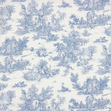 Sábana Algodón Toile de Jouy Azul - Ribes y Casals