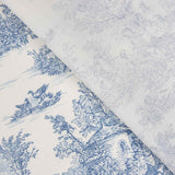 Sábana Algodón Toile de Jouy Azul - Ribes y Casals