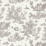 Sábana Algodón Toile de Jouy Gris - Ribes y Casals