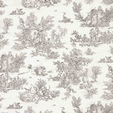 Sábana Algodón Toile de Jouy Gris - Ribes y Casals