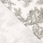 Sábana Algodón Toile de Jouy Gris - Ribes y Casals