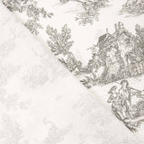 Sábana Algodón Toile de Jouy Gris - Ribes y Casals