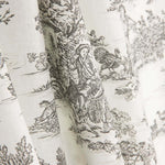 Sábana Algodón Toile de Jouy Gris - Ribes y Casals