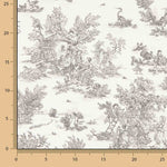 Sábana Algodón Toile de Jouy Gris - Ribes y Casals