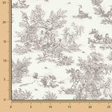 Sábana Algodón Toile de Jouy Gris - Ribes y Casals