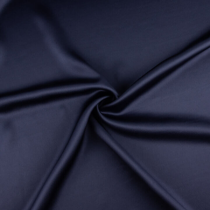 Triacetato Satén Azul Noche - Ribes y Casals
