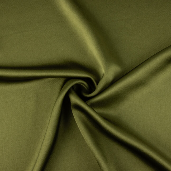 Triacetato Satén Verde Kaki - Ribes y Casals