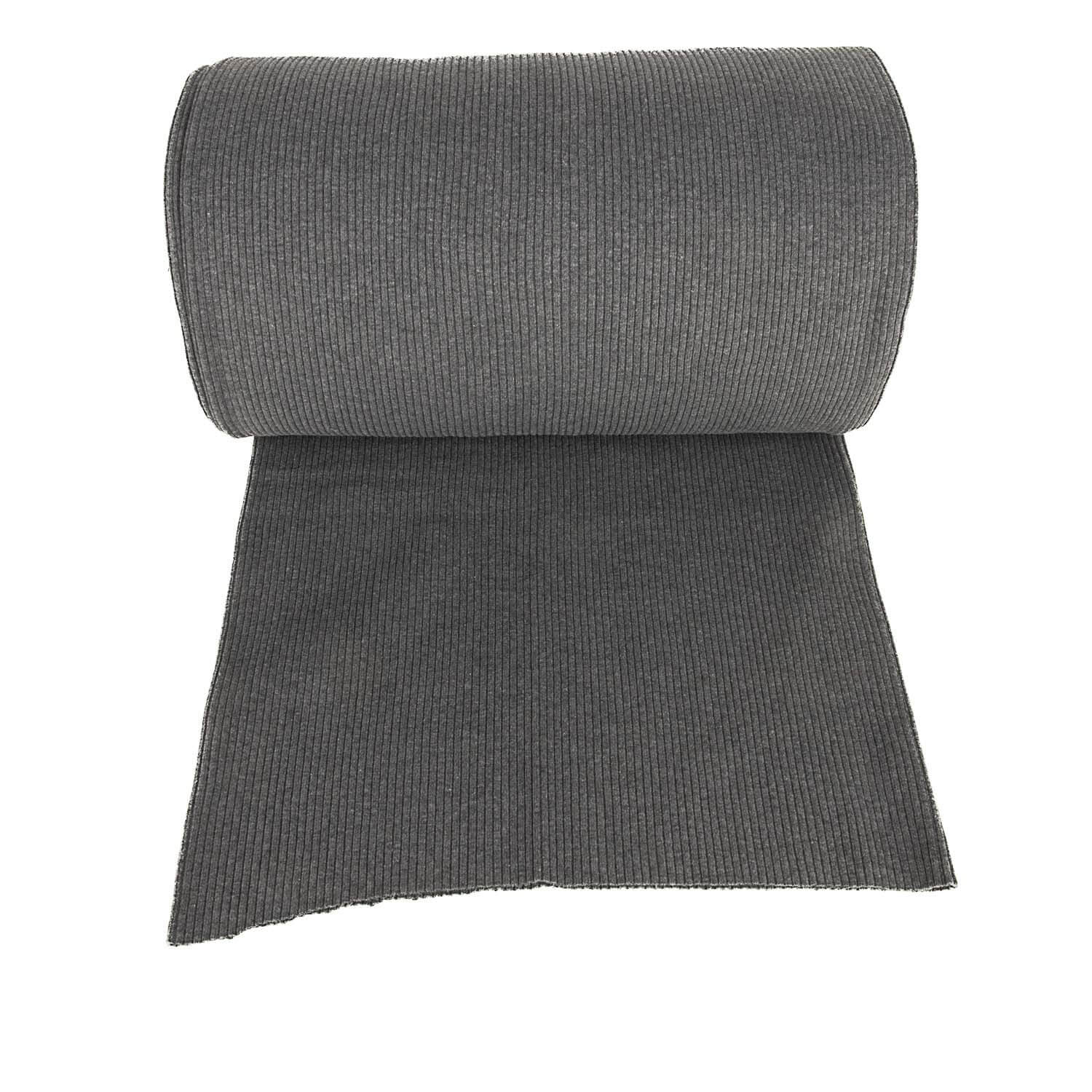 Tubular Canalé Rib 3x3 Gris Melange - Ribes y Casals