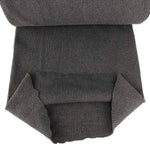 Tubular Canalé Rib 3x3 Gris Melange Oscuro - Ribes y Casals