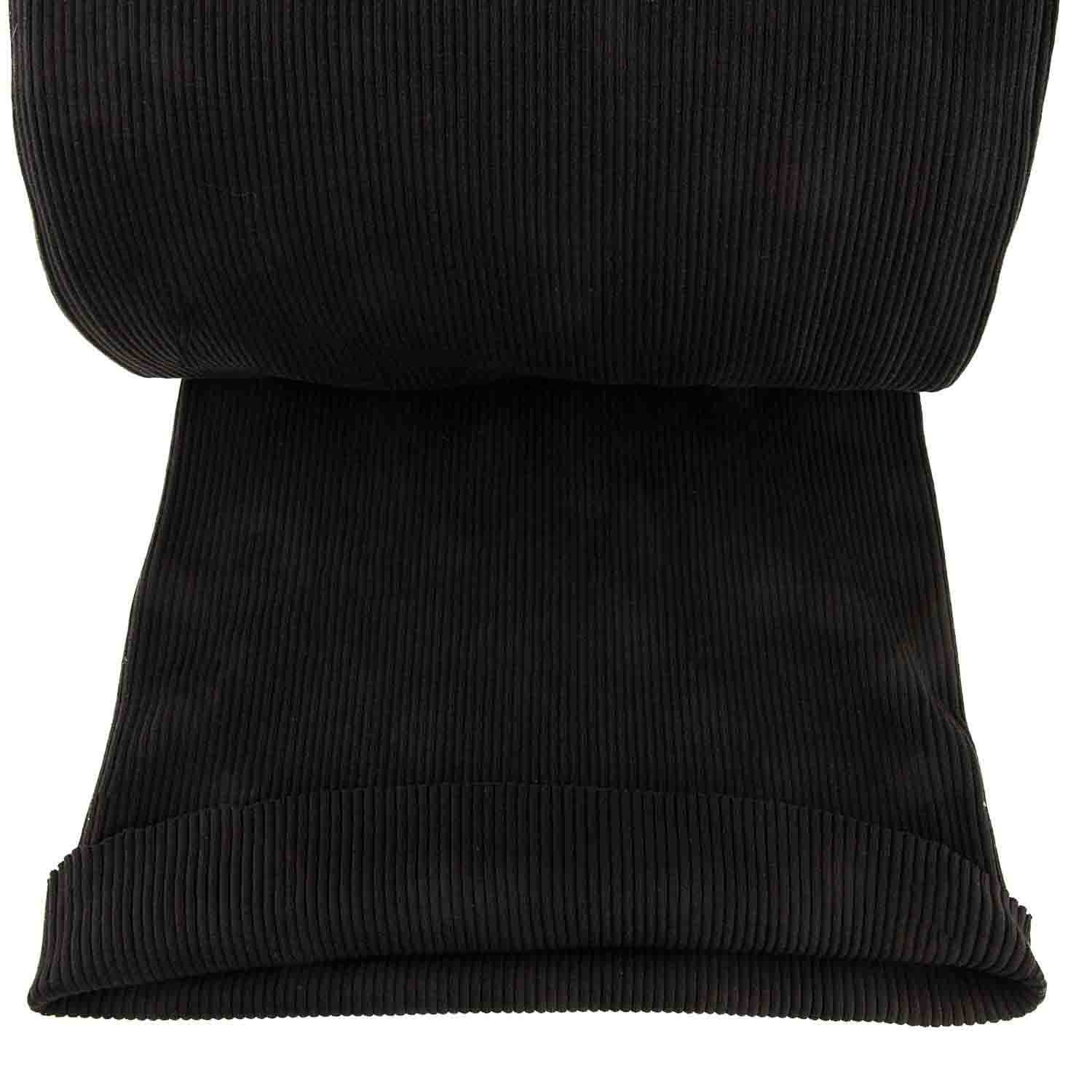 Tubular Canalé Rib 3x3 Negro - Ribes y Casals
