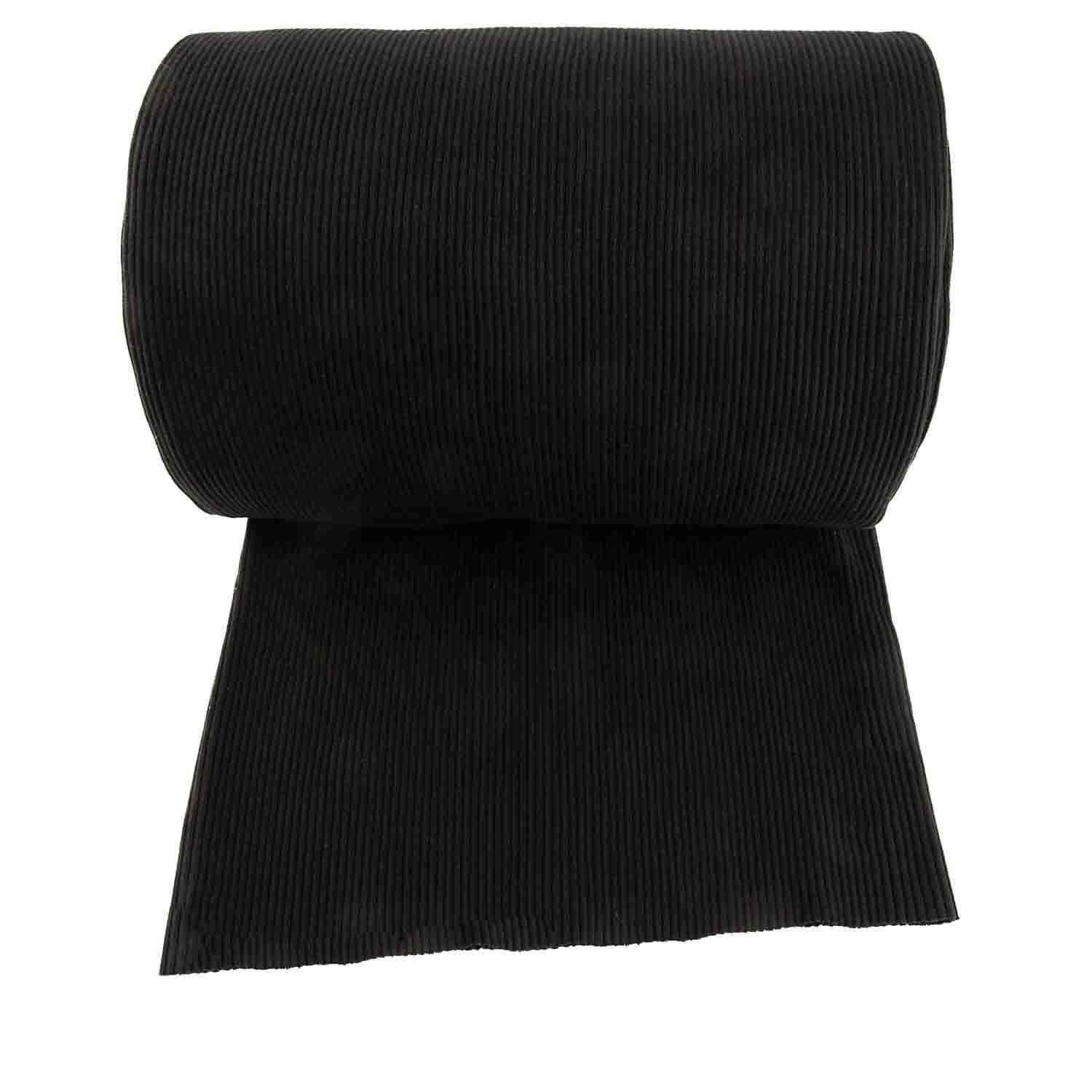 Tubular Canalé Rib 3x3 Negro - Ribes y Casals