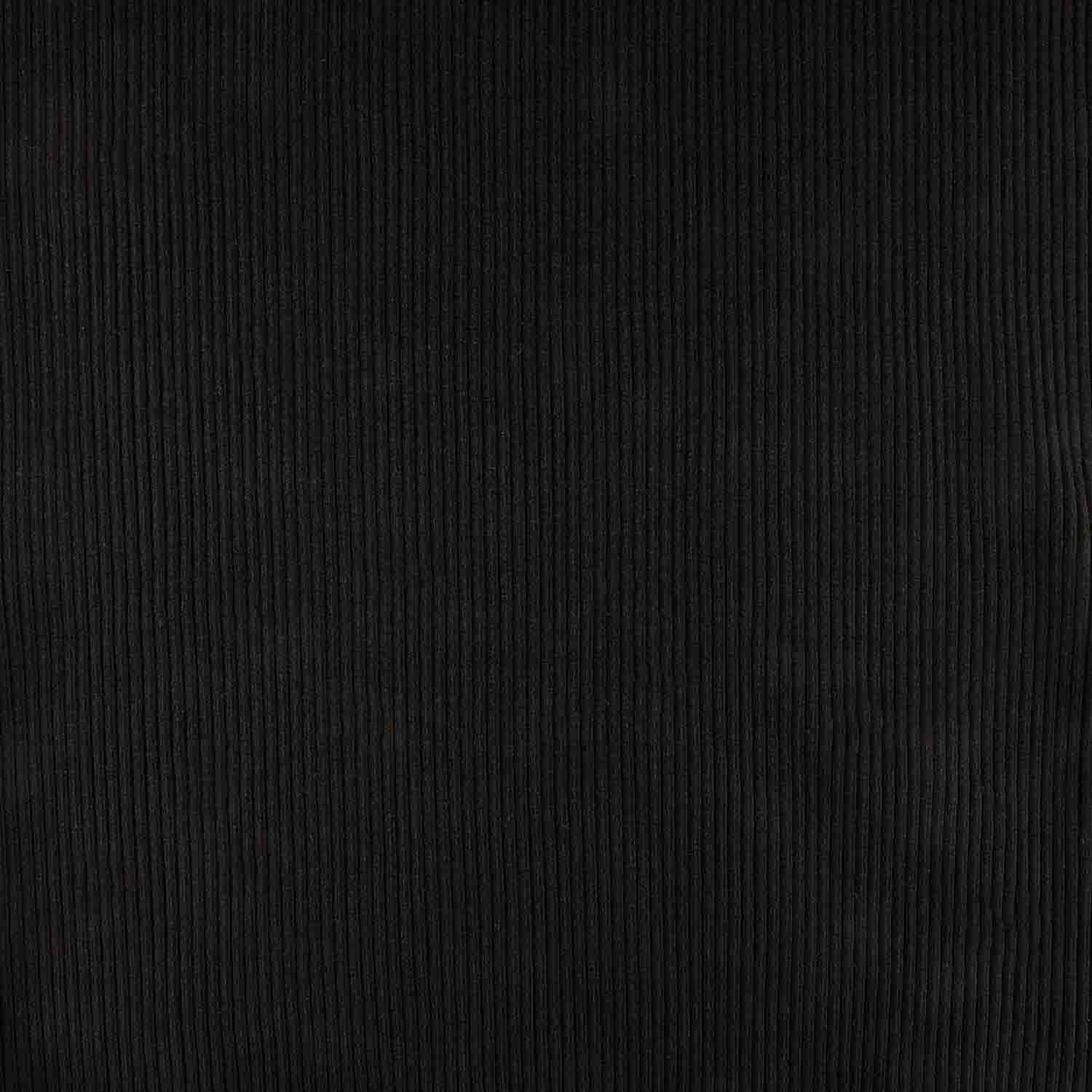 Tubular Canalé Rib 3x3 Negro - Ribes y Casals