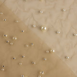 Tul Beige con Perlas Nácar - Ribes y Casals