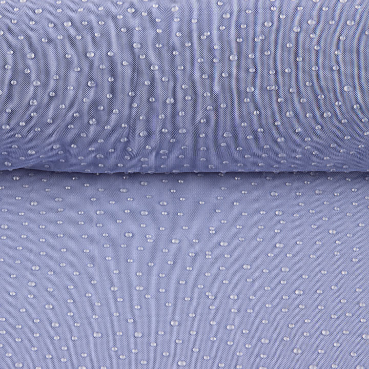 Tul Elástico Azul Lavanda Efecto Gotas de Agua - Ribes y Casals
