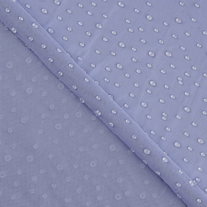 Tul Elástico Azul Lavanda Efecto Gotas de Agua - Ribes y Casals