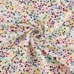 Tul Fantasía Blanco con Lentejuelas Multicolor - Ribes y Casals