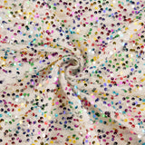 Tul Fantasía Blanco con Lentejuelas Multicolor - Ribes y Casals