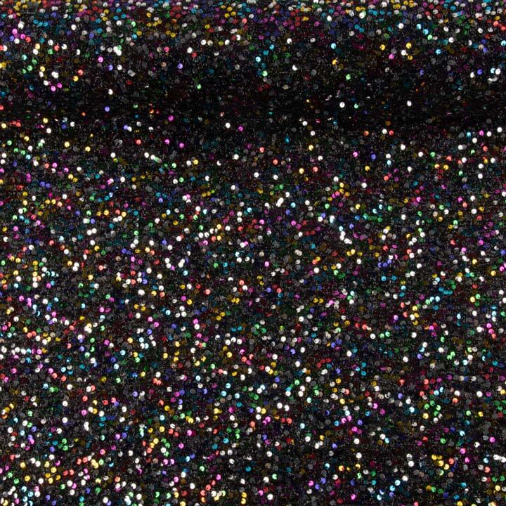 Tul Fantasía Negro con Lentejuelas Multicolor - Ribes y Casals