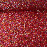 Tul Fantasía Rojo con Lentejuelas Multicolor - Ribes y Casals