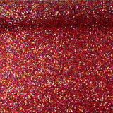 Tul Fantasía Rojo con Lentejuelas Multicolor - Ribes y Casals