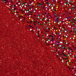 Tul Fantasía Rojo con Lentejuelas Multicolor - Ribes y Casals