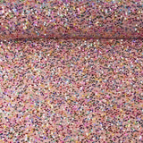 Tul Fantasía Rosa con Lentejuelas Multicolor - Ribes y Casals