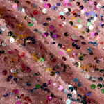 Tul Fantasía Rosa con Lentejuelas Multicolor - Ribes y Casals