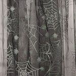 Tul Negro Arañas Plateadas Halloween - Ribes y Casals