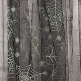 Tul Negro Arañas Plateadas Halloween - Ribes y Casals