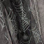 Tul Negro Arañas Plateadas Halloween - Ribes y Casals