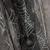 Tul Negro Arañas Plateadas Halloween - Ribes y Casals