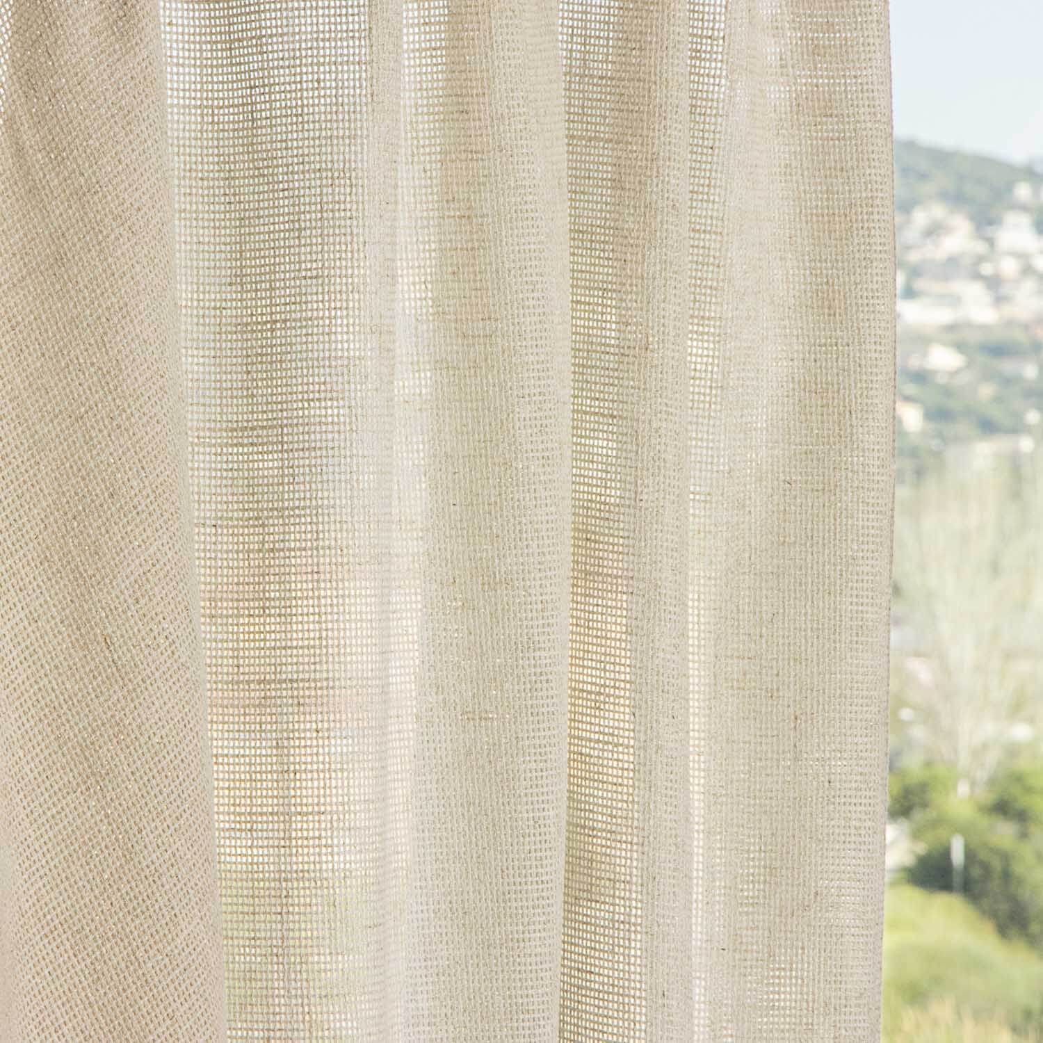 Visillo de Red Color Lino Natural - Ribes y Casals