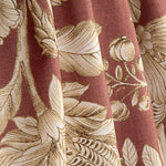 Loneta Efecto Lino Jardín Imperial Terracota - Ribes y Casals