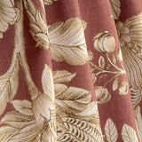 Loneta Efecto Lino Jardín Imperial Terracota - Ribes y Casals