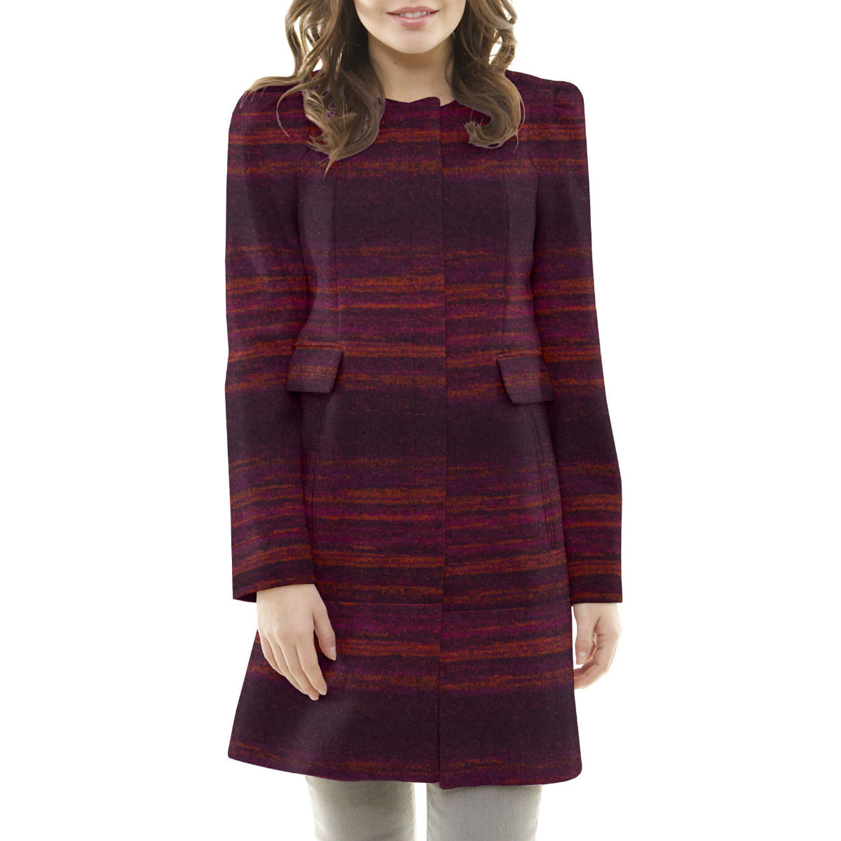 Retal Lana Cocida Jaspeado Granates 95x150 cm - Ribes y Casals