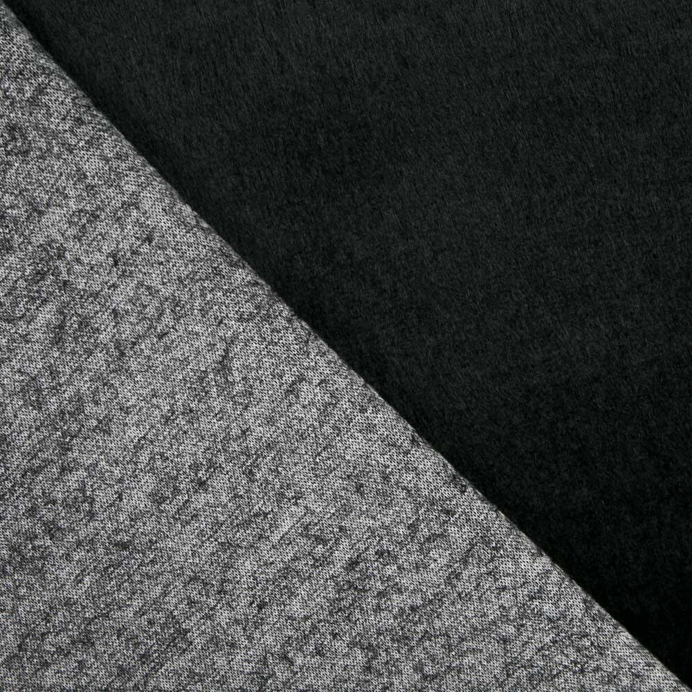 Tela Abrigo Fino Pelo Sorona Negro - Ribes y Casals