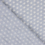 Acolchado Infantil Jacquard Azul Denim Estrella - Ribes y Casals