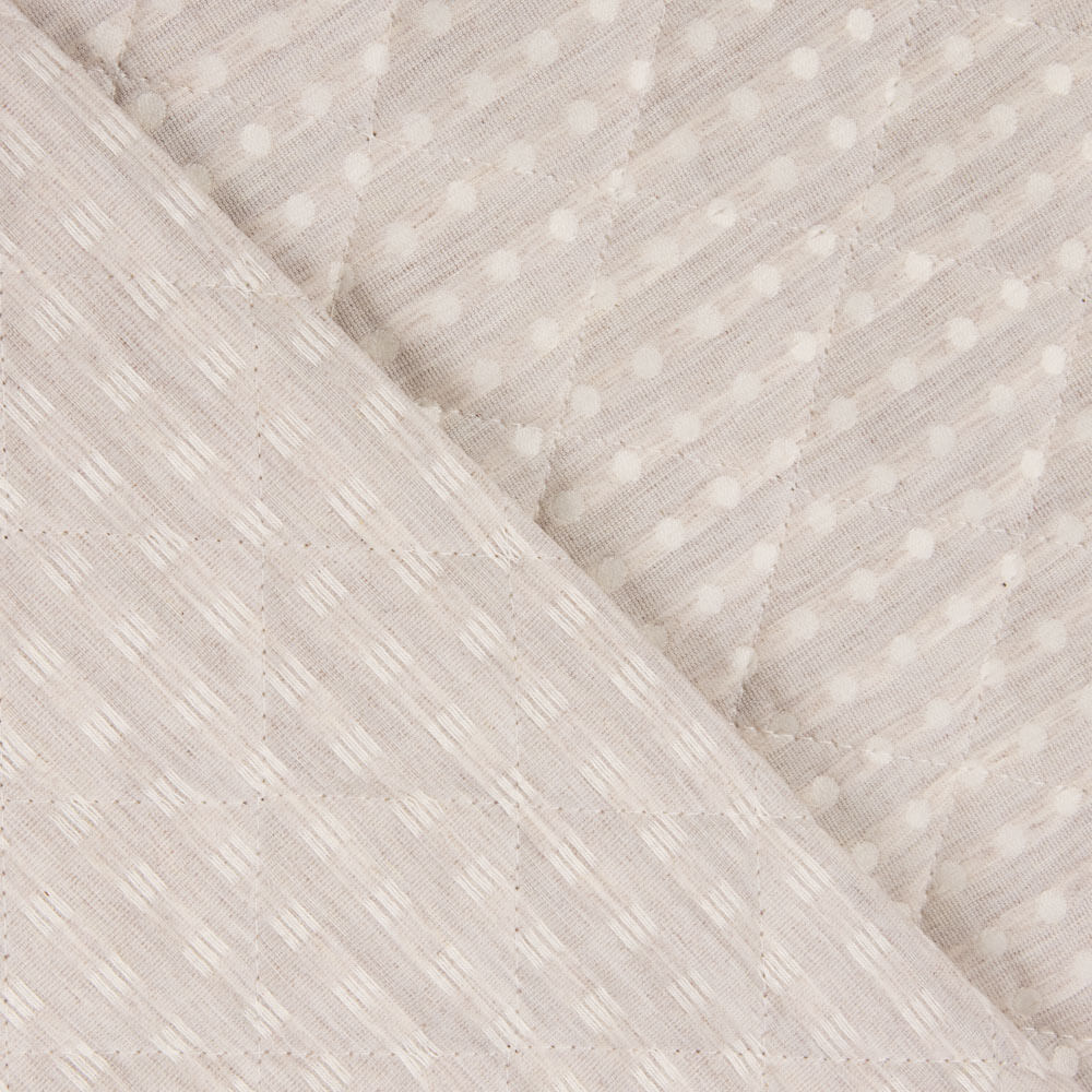 Acolchado Infantil Jacquard Beige Lunar - Ribes y Casals