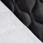 Acolchado Polipiel Geométrico Negro - Ribes y Casals