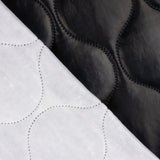 Acolchado Polipiel Geométrico Negro - Ribes y Casals