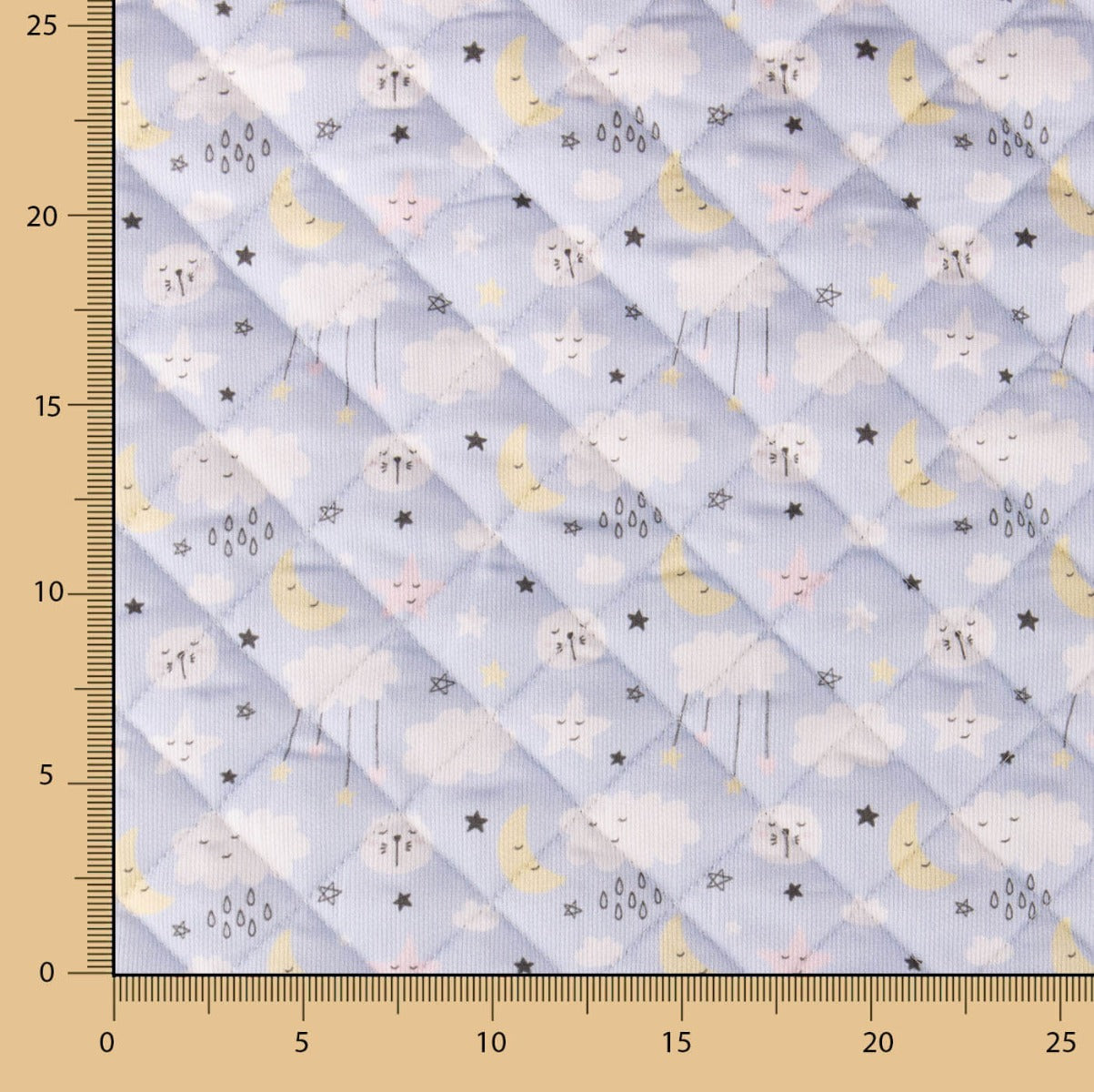 Acolchado Piqué Algodón Sky Celeste - Ribes y Casals