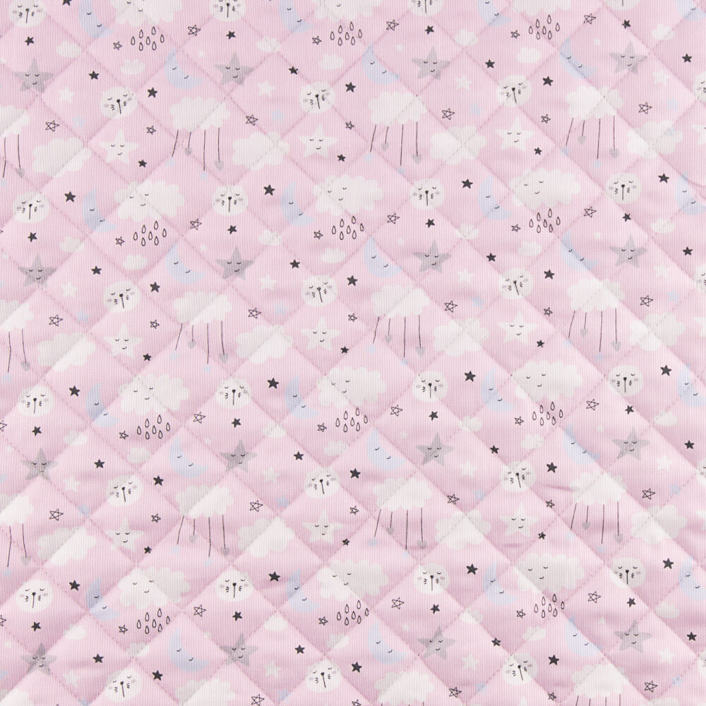 Acolchado Piqué Algodón Sky Rosa - Ribes y Casals