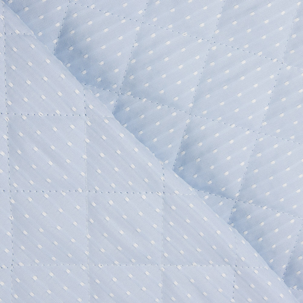 Acolchado Infantil Jacquard Plumeti Cielo - Ribes y Casals